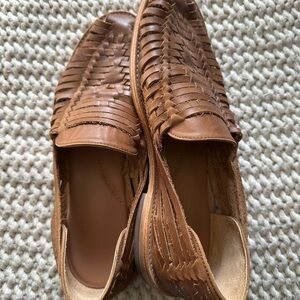 Tecovas Men’s Woven Leather Loafers